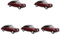 ibasenice Miniforce-Spielzeuge 5 Pcs 1: 32 Vintage Car Model Mini Sammlerfahrzeugauto Modell Spielzeugauto- Modelle Retro Retro Kinderspielzeug