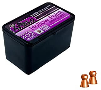 Apolo Diabolos & Stahlrundkugeln: Premium Munition Kal. 4,5mm & 5,5mm für Luftgewehr, Luftpistole, CO2-Waffen - inklusive ausgefallener Modelle (4,5mm / .177, Hollow Point verkupfert - 400 STK.)