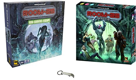 Set Room 25 Basisspiel + Erweiterung Saison 2 + 1 Flaschenöffner Blumie (Base + Saison 2)