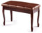 COSTWAY Klavierbank Klavierhocker aus Massivhoz, Pianobank gepolstert, Piano Sitzbank, Keyboardbank Pianobank 75x35x49cm (Braun)