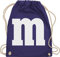 Turnbeutel Rucksack - Karneval Fasching - Taschen - Gruppen M und M Aufdruck I M&M Kostüm Gruppe I MundM & M I MM I Fastnacht I Fasnacht I Fasnet - Unisize - Lila - rucksäcke jga karnevalsbeutel