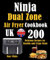 Ninja Dual Zone Air Fryer Cookbook UK: 200 Delicious Recipes for Healthy and Crispy Meals