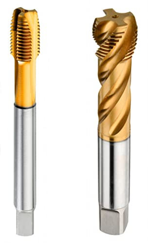 HSSE Maschinengewindebohrer Gewindebohrer Gewindeschneider Metrisches Feingewinde MF Sackloch/Durchgangsloch Sonder Beschichtung Made in Germany (mit Spirale 40° Form C, M36x3)