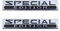 2 Pcs Special Edition Emblem Fit Für Auto Hinten Kofferraum Auto Aufkleber Seite Aufkleber (Silber Schwarz)