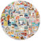Lithyc 100 Pezzi Stickers Aesthetic - Diversi Stili di Adesivi Viaggio - Gli Adesivi Vintage Possono Essere Utilizzati per Decorare Oggetti come Libri, Valigie e Laptop