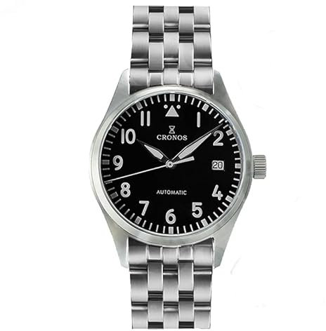 Pilot Flieger Automatische mechanische Herrenuhr 39 mm PT5000 Edelstahl Saphirglas Armbanduhren, V 2, modisch