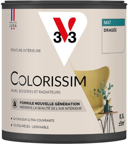 V33 Peinture multi-supports Colorissim® Dragée Mat 0,5L