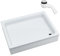 Sellon24® Acryl Duschwanne Duschtasse ohne Schürze Rechteck mit EPS Träger + Siphon Weiß Stabil Styroporträger Befliesbar Bau-Höhe 26cm (90x120x26cm)