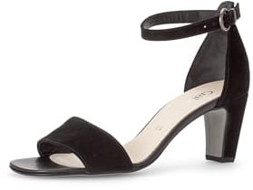 Gabor Damen Riemchensandalen, Frauen Sandalen,Strandschuhe,Sandaletten,Sommersandalen,Absatz,Sommerschuhe,Freizeitschuhe,schwarz,37 EU / 4 UK