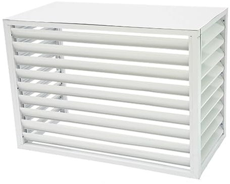 XAFNG Cache pour Climatiseur Extérieur Aluminium,Cache Climatiseur Cover Clima Blade,Protection De Unité Extérieur pour Pompe À Chaleur-Grille De Protection