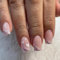 24pcs French Tip False Nails - Medium Length Square, Glitter Gold Edge, White Heart, Removable Stick On, Full Cover, Women & Girls Nail Art Accessories