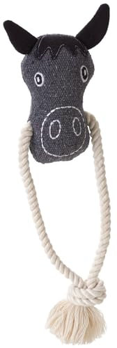 Hundespielzeug Nebraska Pferd mit Tau 25 cm