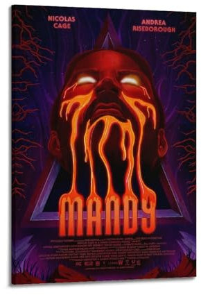 MUHDENG Mandy-Poster, Raumdekoration, künstlerisches Poster für Schlafzimmer, Wohnzimmer, Wände, ästhetisches Poster, 20 x 30 cm, Rahmenstil