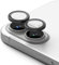 Ringke Camera Lens Frame Glass [2 Pack] Compatible with iPhone 16 Plus / 16 Camera Lens Protector, Tempered Glass HD Quality Individual Lens Protection and Aluminum Frame - Black