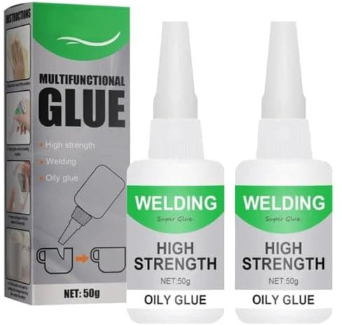 Superpegamento 2025 Soldadura de alta resistencia aceitosa Adhesivo universal fuerte, pegamento súper multifuncional Pegamento de soldadura a base de aceite de alta resistencia (2 PCS)