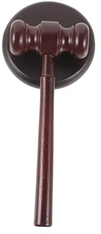 Toyvian 1 Set Judge Hammer Toy Auction Hammer Lawyers Gavel Judge Gavel Cosplay Lawyer Gavel Court Gavel Hammer for Judge Court Hammers Judge Wooden Gavel Solid Wood Hammer Gavel Prop