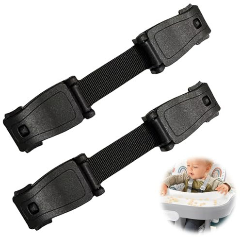 2PCS Anti Escape Car Seat Strap Plastic and Nylon Car Seat Straps Anti Escape Black Toddler Car Seat Anti Escape Car Seat Clips Ensuring Safety in Car Journeys Car Seat Straps Anti Escape
