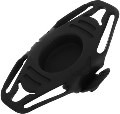 Mikikit Magnetische Fahrrad Handyhalterung aus Silikon für Lenker, Schwarz