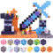 YIHANG 100 PCS Magnetic Blocks, Build Magnet Dark Castle & Sword, Magnetic Toys Christmas Birthday Gifts for Kids Toddler, STEM Sensory Toys for 3+ Year Old Boys & Girls