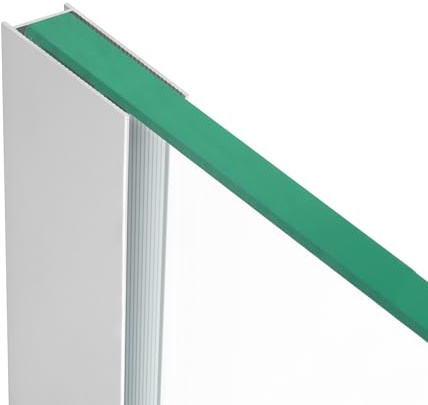 Moments of Glass Alu Wandprofil chrom für 10 mm Glas | 190 cm U-Profil für Duschabtrennung & Walk-In-Dusche | Duschprofil Aluminium rostfrei