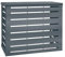 TERRE JARDIN - Cache Climatiseur Exterieur, 95 x 50 x 80 cm - Cache Pompe a Chaleur Extérieur, Métal - Kit Fixation Inclus - Cache Clim, Anti Intempéries - Discrétion, Protection, Réduction Bruit