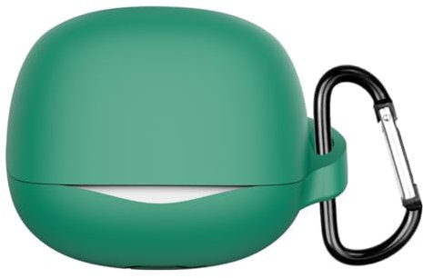 YKNIUFLY Bluetooth Kopfhörerhülle Kompatibel mit QCY MeloBuds N50, Weiches TPU, 360° Rundumschutz Kopfhörer Hülle Abdeckung Kompatibel mit QCY MeloBuds N50.(Dunkelgrün)