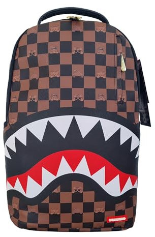 SPRAYGROUND zaino edizione limitata 910B7331NSZ Peeking character check marrone