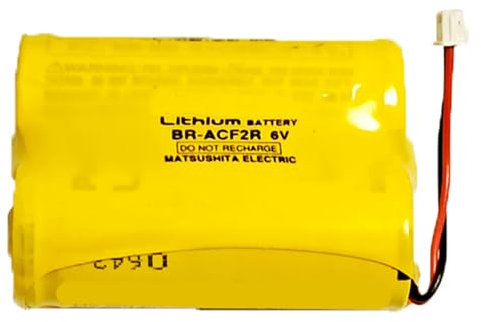 Batteria al Litio compatibile con Panasonic BR-ACF2R 6V 2200mAh per Telepass – 2X BR-AG/BN – Alta Resistenza Termica, Voltaggio Stabile, Non Ricaricabili, Connettore Incluso