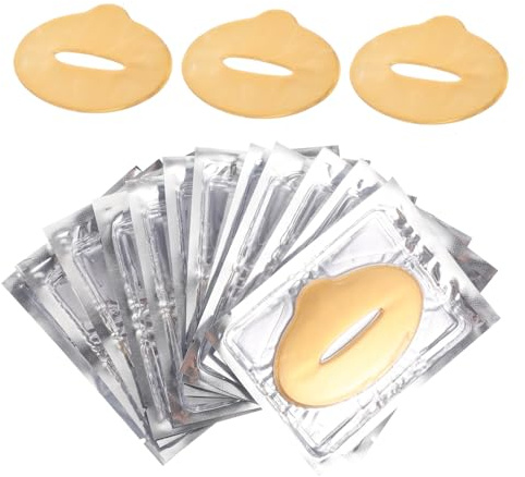 Ipetboom 25 Stück Anti Austrocknungs Lippenmaske mit Kollagen zur Feuchtigkeitsversorgung Pflanzliche Fasern Exfolierend für Zuhause und Reisen Pflegende Lippenpflege