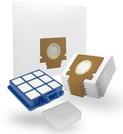 MisterVac | Compatible with SG Vacuum Cleaner Bags Replacement Bags 20 Pieces + Filter Replacement Filter Replacement Filter Hoover HE530ALG-011 H-Energy 500