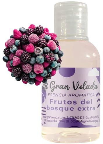 Esencia de Frutos del Bosque Extra Concentrada | Aroma Dulce y Afrutado | Ideal para Perfumes, Cosméticos Caseros, Jabones y Velas