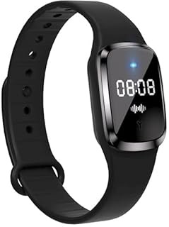 Ultrasonic Mosquito Repellent Bracelets Watch Adjustable Silicone Wristbands Outdoor Bracelets for Kids & Adults Non-Toxic Natural (1Pack M2 Black)