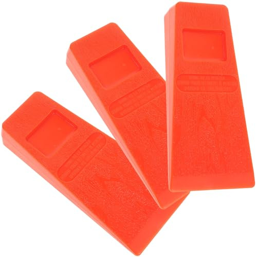 AKOOSY Coin d'Abattage en Plastique 3 Pièces Surface Gravée pour Exploitation Forestière et Jardinage Sécurisé