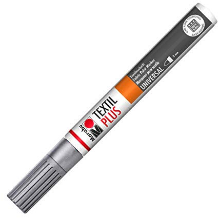 Marabu Textilmarker Textil Painter Plus, Metallic-Silber