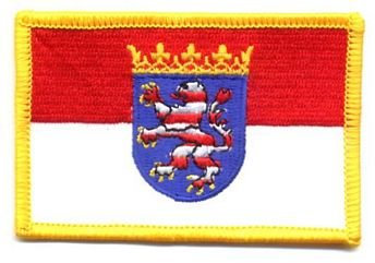 Flaggen Aufnäher Patch Hessen Fahne Flagge NEU