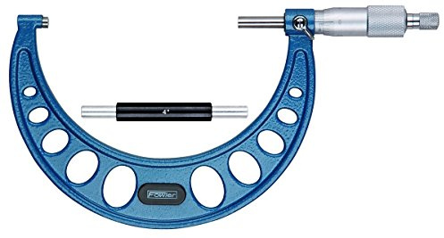 Fowler 52–240 Serie Außerhalb Zoll Mikrometer, Reibung oder Ratsche Stop Fingerhut, 4-5, 1