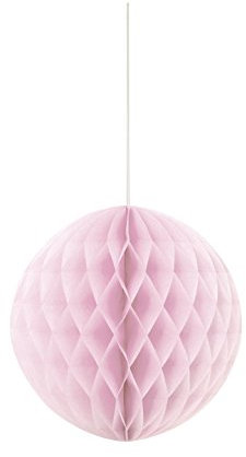 Wabenball aus Seidenpapier - 20 cm - Hellrosa