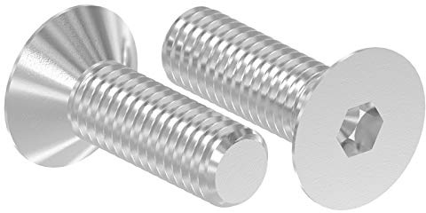 V4A Senkkopfschraube mit Innensechskant, M8 x 25mm, ISO 10642, 10er Pack