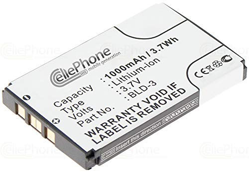 cellePhone Akku Li-Ion kompatibel mit Nokia 7210 2100 3200 3300 6200 6220 6610 6610i 7250 7250i (Ersatz für BLD-3)