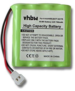 vhbw 1x Batterie Compatible avec Philips Avent SCD EB4870 Moniteur bébé, babyphone (700mAh, 4,8V, NiMH)