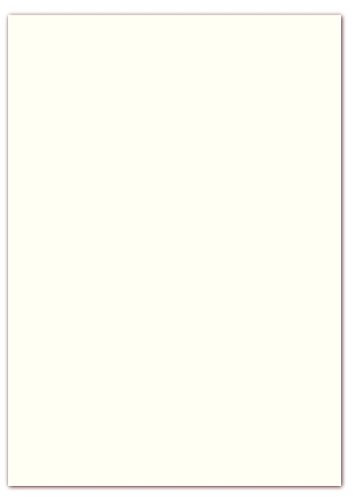 100 Blatt farbiges Briefpapier Lysco Color Paper Pastell Creme Format DIN A4 (210 x 297 mm) Papier Farbe Briefbogen Creme (LCP-101)