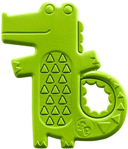 Mattel Fisher-Price DYF93 - Krokodil-Beißring, Rasseln/Beissringe