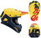 Thor Crosshelm Sector Level Motocross Enduro MX Helm matt navy gelb Gr. S