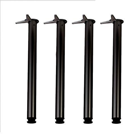 Pieds de Table , Jeu de 4 Pieds KLOSE BESSER  Noir  Hauteur 710 mm Diam 60 mm
