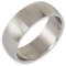 Fly Style Breiter Edelstahl Bandring - Herren Damen Daumenring - Hochwertiger Verlobungs- und Ehering, Ring Grösse:16.2 mm, Oberfläche:8mm Matt