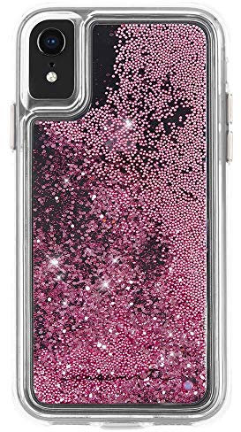 Case-Mate Waterfall Protective Slim Case Cover for iPhone XR Compatible with Wireless Charging, Rose Gold
