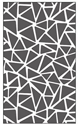 Vaessen Creative Prägefolder Dreieck Textur, 7, 6 x 12, 7 cm, Durchsichtig