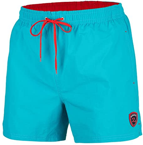 Zagano Shorts de Bain Homme Block Swim Shorts Bain Homme Short de Bain Séchage Rapide pour Piscine Natation Bleu L