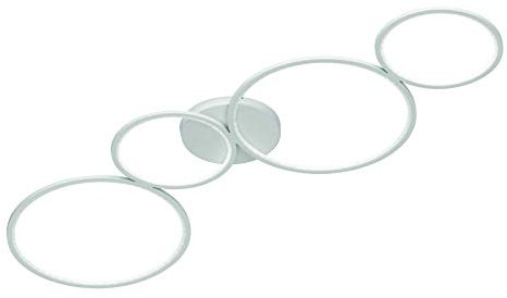 Trio Leuchten LED Deckenleuchte Rondo 622610431, Metall Weiß matt, inkl. 37 Watt LED, Switch Dimmer