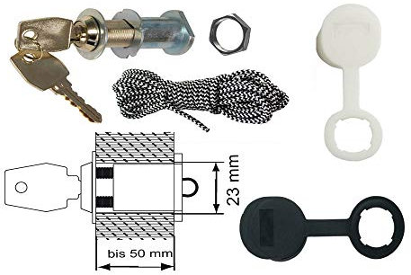 Serrure de déverrouillage d'urgence de rechange pour Schellenberg 60513 Hörmann NET5 NET 5 Marantec 306 Berner Novoferm 305 GM800 Teckentrup